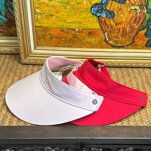Lululemon Visor Set in Red and Pink